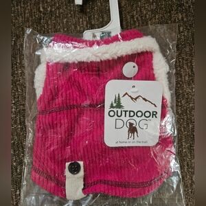 NWT Ribbed Polar Fleece Dog Jacket. XS. New. Outdoor Dog.
